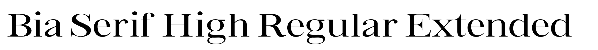 Bia Serif High Regular Extended image